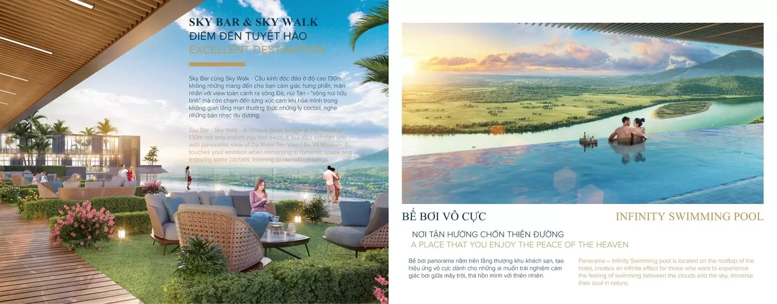 bể bơi, skybar wyndham thanh thủy