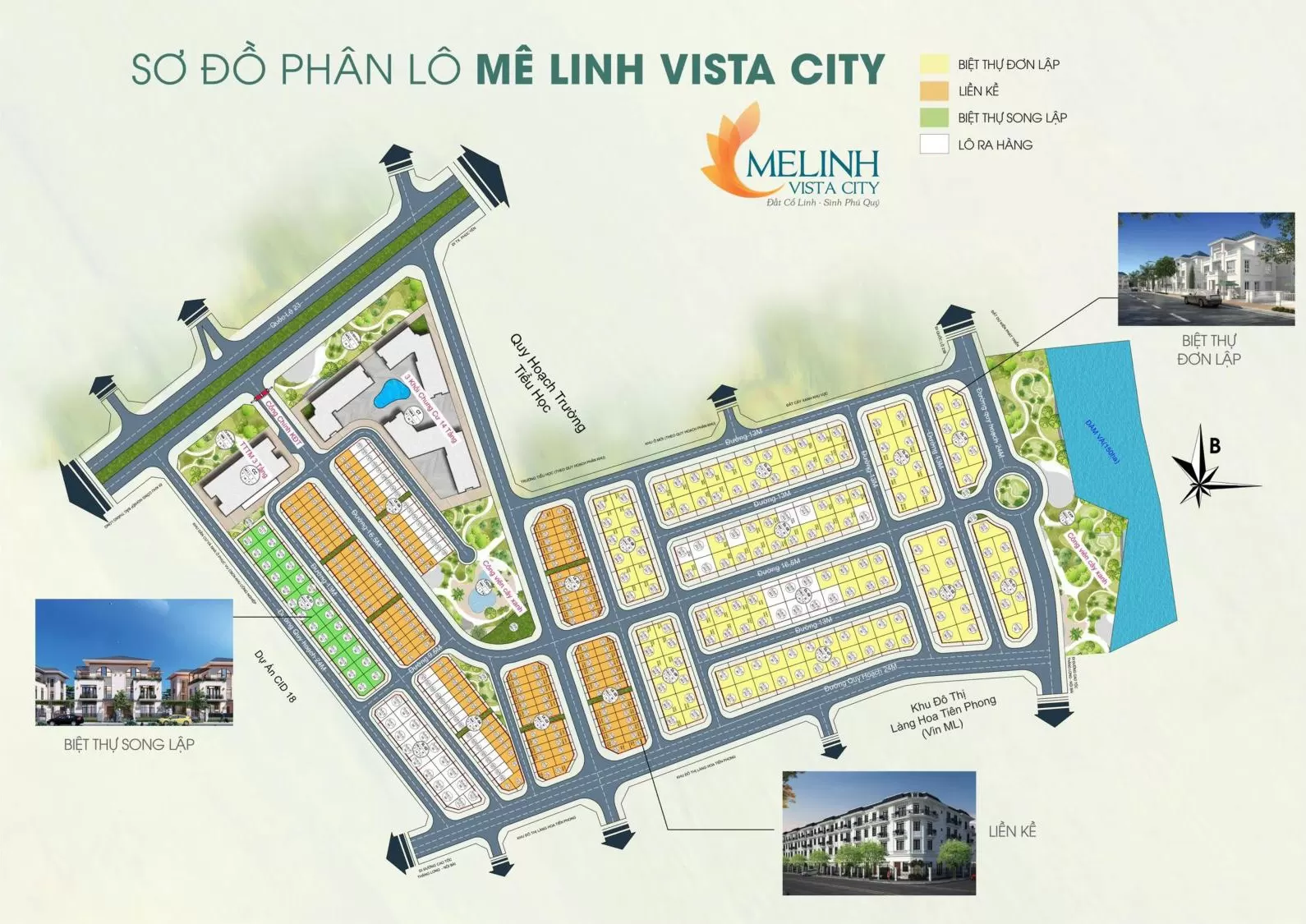 mặt bằng mê linh vista city