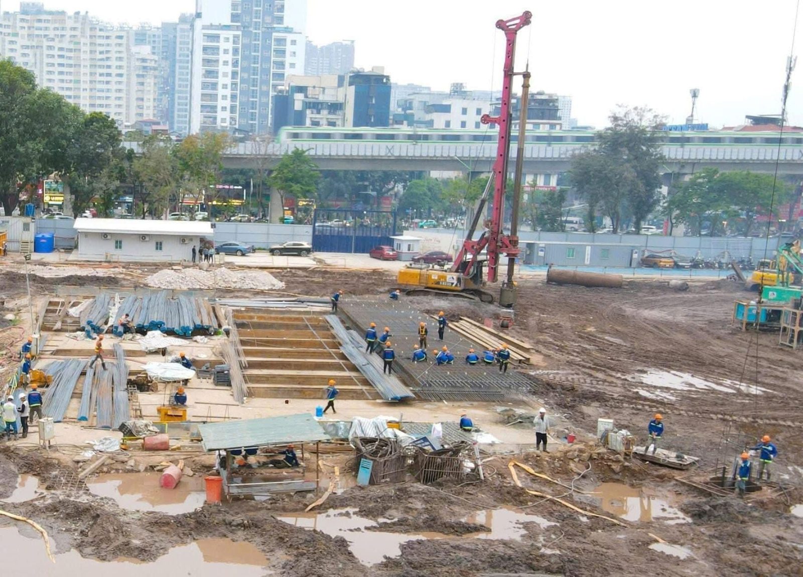 Thi công móng và cọc khoan nhồi